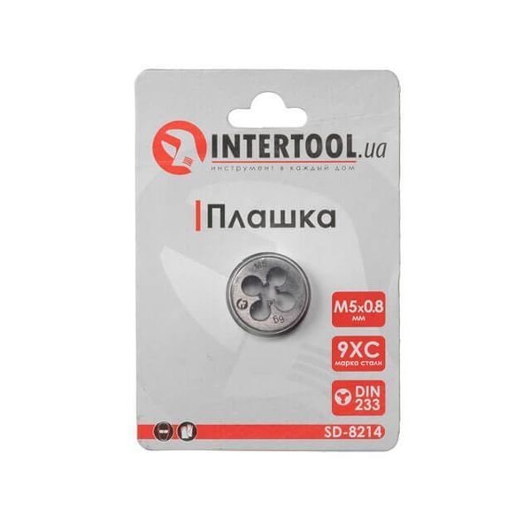 Плашка M5x0,8 мм INTERTOOL SD-8214 SD-8214 фото