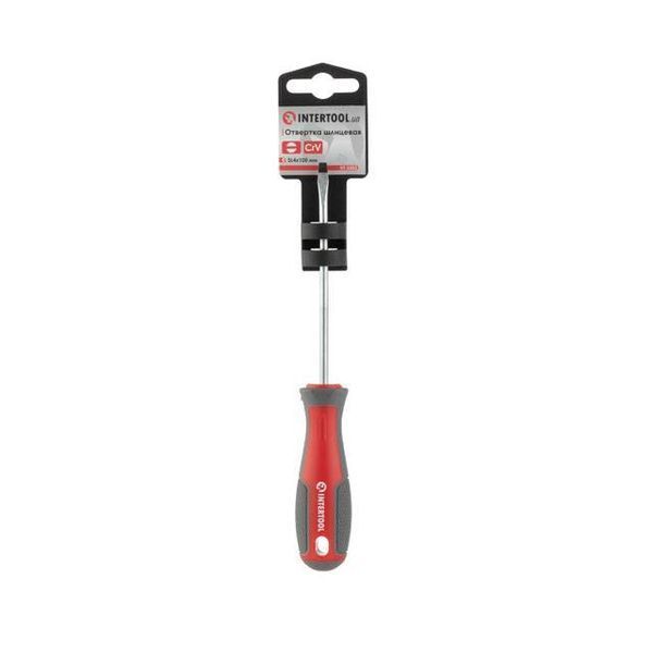 Отвертка шлицевая SL4.0*100 мм, CR-V INTERTOOL VT-3303 VT-3303 фото