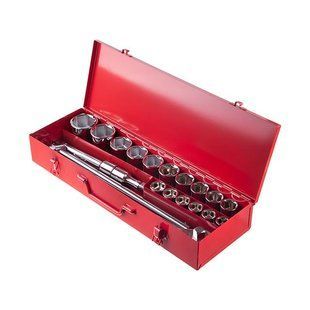 Набор инструмента 3/4", 20 ед (гол. 19-50 мм) металлический кейс INTERTOOL ET-6024 ET-6024 фото