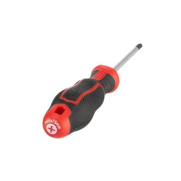 Отвертка крестовая PH1*75 мм, S2, STORM INTERTOOL VT-3415 VT-3415 фото