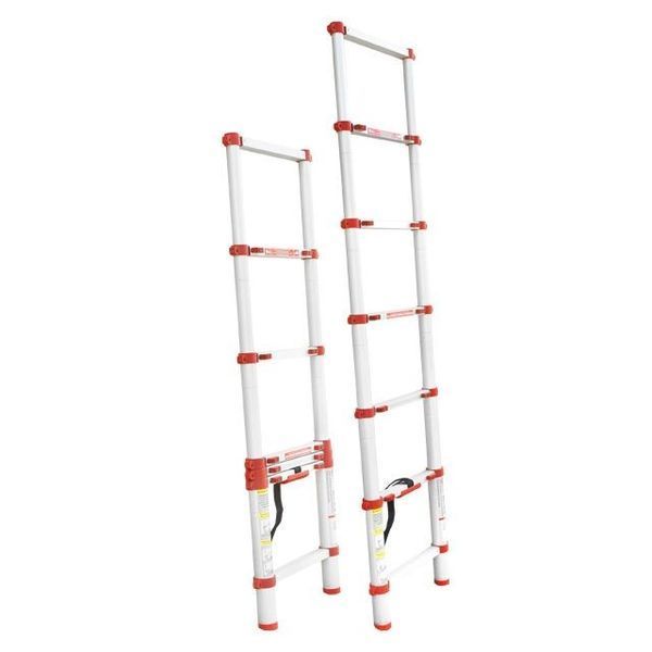 Драбина з алюмінію, телескопічна 6 сход., 1,98&nbsp;м INTERTOOL LT-3020 LT-3020 фото