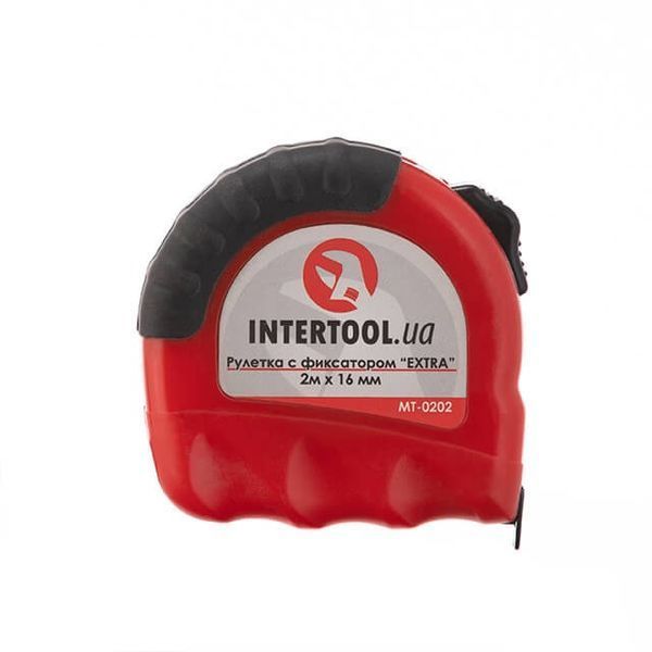 Рулетка з металевим полотном 2 м *&nbsp;16 мм "EXTRA" INTERTOOL MT-0202 MT-0202 фото
