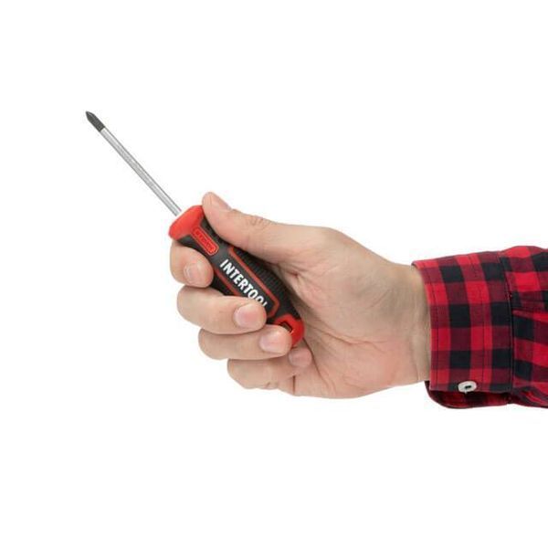 Отвертка крестовая PH1*75 мм, S2, STORM INTERTOOL VT-3415 VT-3415 фото
