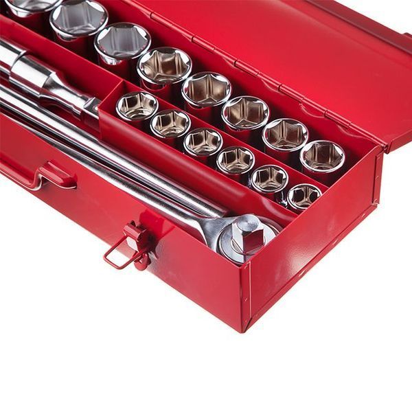 Набор инструмента 3/4", 20 ед (гол. 19-50 мм) металлический кейс INTERTOOL ET-6024 ET-6024 фото