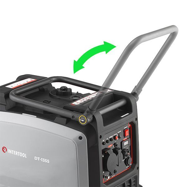Генератор бензиновий інверторний INTERTOOL DT-1355 (5,0/5,5 кВт, 230 В, бак 11 л, електро/ручний старт, мідна обмотка, STORM) DT-1355 фото