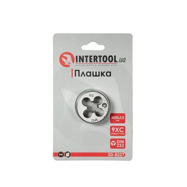 Плашка M10x1,5 мм INTERTOOL SD-8227 SD-8227 фото