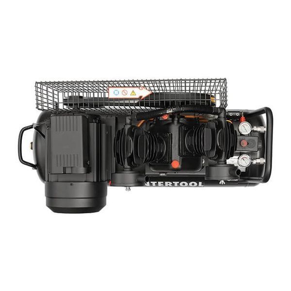 Компресор INTERTOOL PT-0016 (50 л, 3 кВт, 220 В, 10 атм, 500 л/хв, 2 циліндри) PT-0016 фото