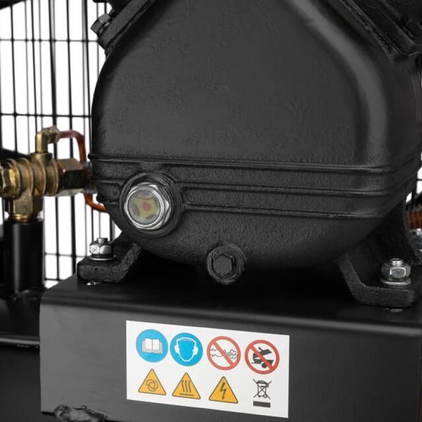 Компресор INTERTOOL PT-0016 (50 л, 3 кВт, 220 В, 10 атм, 500 л/хв, 2 циліндри) PT-0016 фото