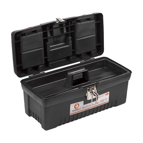 Ящик для інструментів&nbsp;з металевими замками 16", 396*216*164 мм INTERTOOL BX-1016 BX-1016 фото