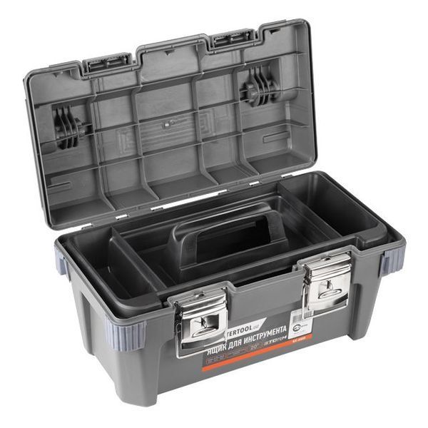 Ящик для инструмента с металлическими замками 20" 500*275*265 мм INTERTOOL BX-6020 BX-6020 фото