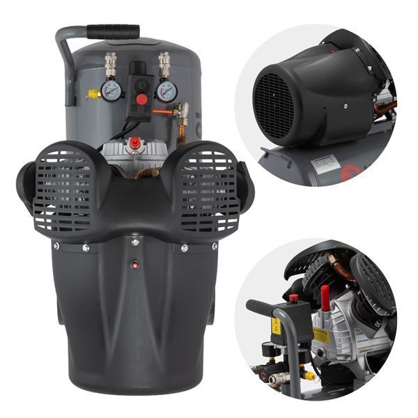 Компресор 50 л, 2230 Вт, 220 В, 10 aтм, 354 л/хв., 2 циліндри INTERTOOL PT-0004 PT-0004 фото