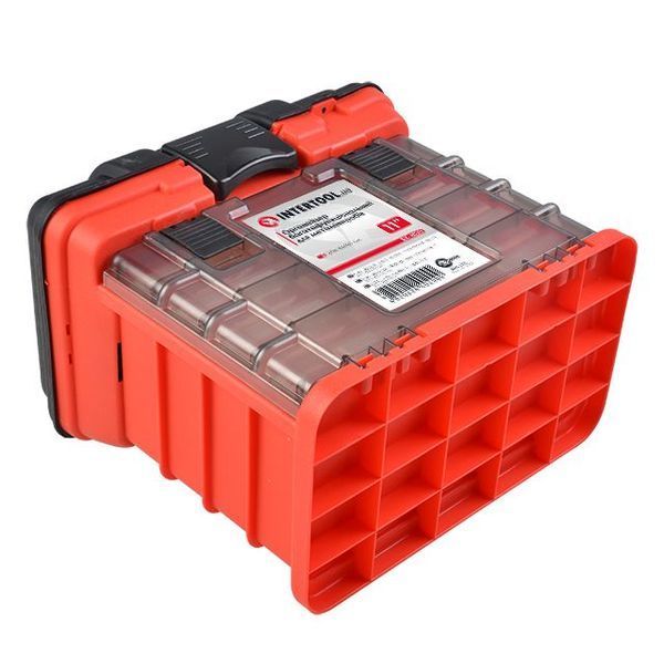 Органайзер для метизов с выдвижными секциями 11", 279*184*260 мм INTERTOOL BX-4020 BX-4020 фото