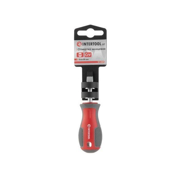 Отвертка шлицевая SL6.0*38 мм, CR-V INTERTOOL VT-3309 VT-3309 фото