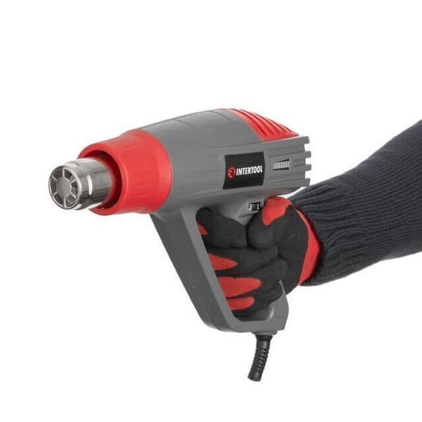 Фен технический 2000 Вт, 3 режима, 60-600 &deg;C, 300-500 л/мин INTERTOOL DT-2420 DT-2420 фото