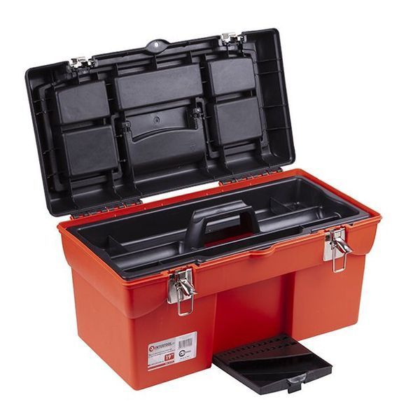 Ящик для інструментів&nbsp;з металевими замками, 19", 483*242*240 мм INTERTOOL BX-1119 BX-1119 фото