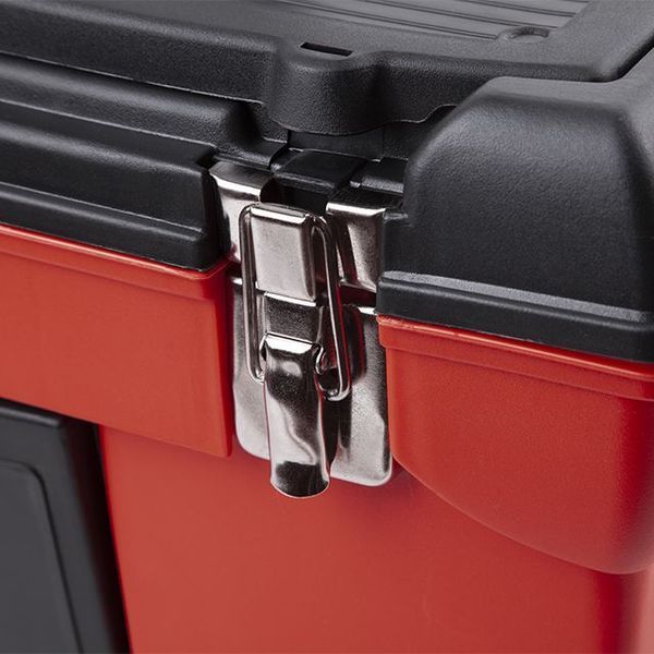 Ящик для інструментів&nbsp;з металевими замками, 19", 483*242*240 мм INTERTOOL BX-1119 BX-1119 фото