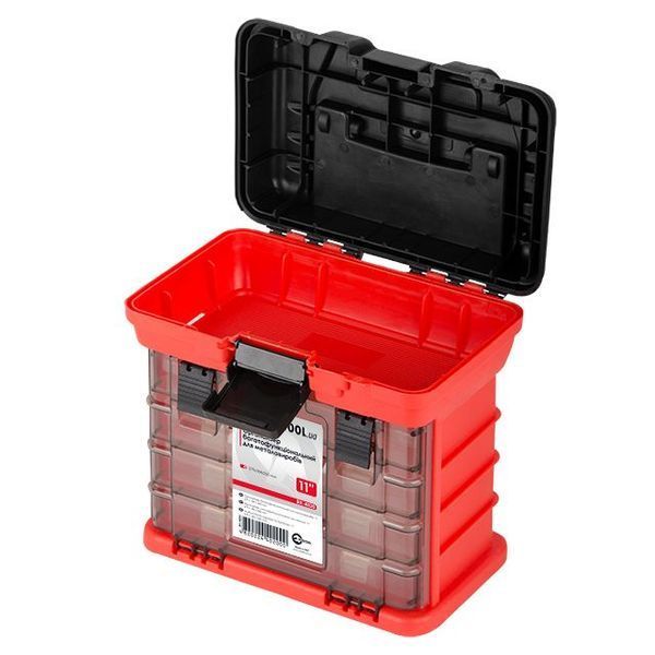 Органайзер для метизов с выдвижными секциями 11", 279*184*260 мм INTERTOOL BX-4020 BX-4020 фото