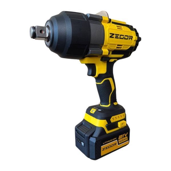 Гайковерт ударний акумуляторний з безщітковим двигуном ZEGOR SDP-21BL MAX (21 В, 1000 Нм, 0-2000 об/хв, 0-2500 уд/хв, 3/4", 4.0 Аг, кейс) SDP-21BL MAX фото