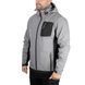 Куртка SOFTSHELL светло серо-черная, с капюшоном, трехслойная, ткань стрейч 300 GSM 100D с водо-,&nbsp;ветрозащитой, размер XXL INTERTOOL SP-3125 SP-3125 фото 1