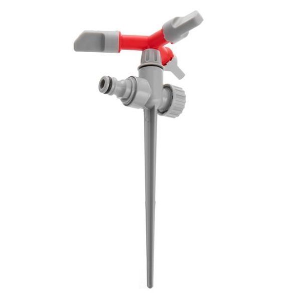 Дождеватель круговой с вращающейся головкой на костыле. PP, ABS, Zinc alloy INTERTOOL GE-0055 GE-0055 фото