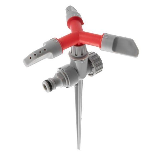 Дождеватель круговой с вращающейся головкой на костыле. PP, ABS, Zinc alloy INTERTOOL GE-0055 GE-0055 фото
