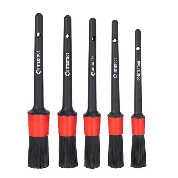 Набор кистей 5шт для детейлинга, химчистки INTERTOOL AT-0100 AT-0100 фото
