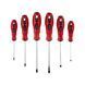 Набор отверток 6 ед. (SL3*75, SL5*100, SL6*125, PH0*75, PH1*100, PH2*125) Cr-V, Ergo-design INTERTOOL VT-2005 VT-2005 фото 3