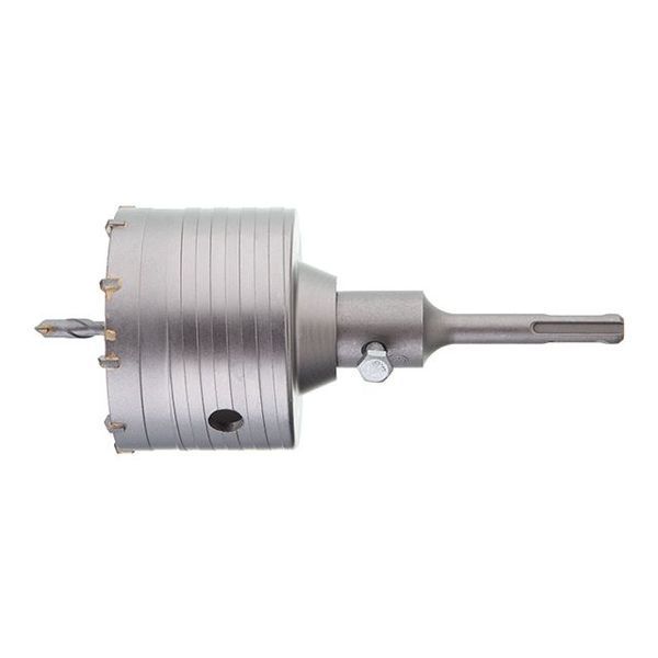Комплект: Свердло корончасте по бетону 80мм + Перехідник SDS Plus 100мм INTERTOOL SD-7080 SD-7080 фото