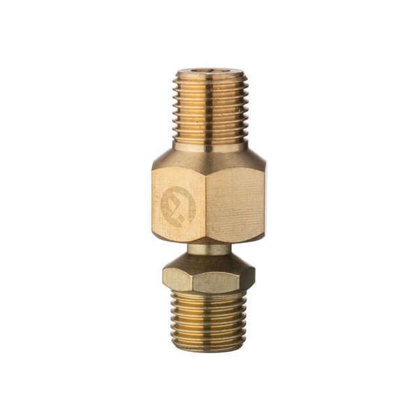Шарнір поворотний, зовнішня різьба 1/4 "- 1/4", латунь STORM INTERTOOL PT-2208 PT-2208 фото