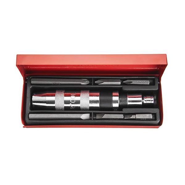 Отвертка ударная с комплектом насадок 6 ед. INTERTOOL HT-0431 HT-0431 фото