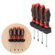 Набор отверток 4 ед (SL5.0*100 мм, SL6.0*100 мм, PH1*100 мм, PH2*100 мм), STORM INTERTOOL VT-3434 VT-3434 фото 4