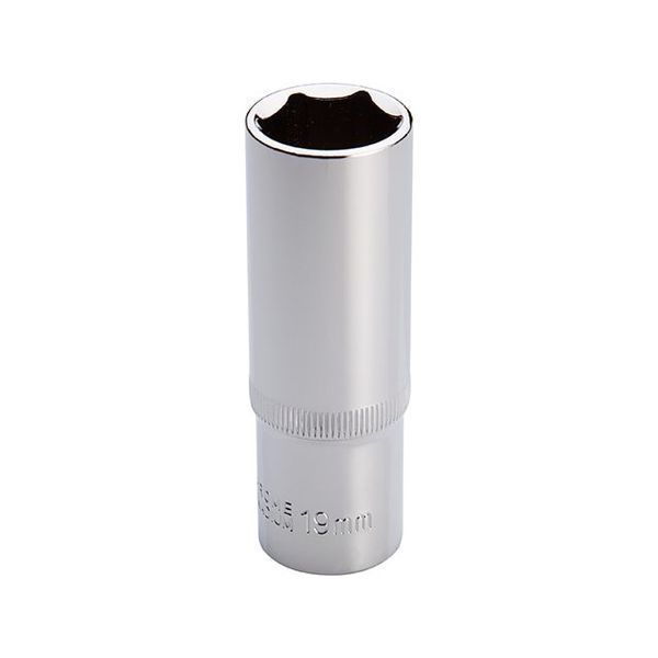 Головка шестигранна подовжена 1/2", 19*78 мм CrV INTERTOOL ET-0119 ET-0119 фото