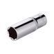 Головка шестигранна подовжена 1/2", 19*78 мм CrV INTERTOOL ET-0119 ET-0119 фото 1