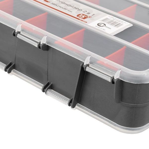 Органайзер 15", 2 в 1, 380x290x80 мм INTERTOOL BX-4005 BX-4005 фото