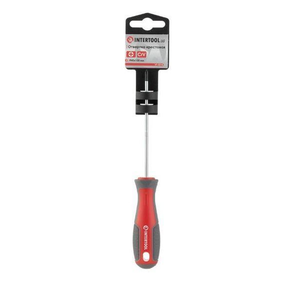 Отвертка крестовая PH0*100 мм, CR-V INTERTOOL VT-3314 VT-3314 фото