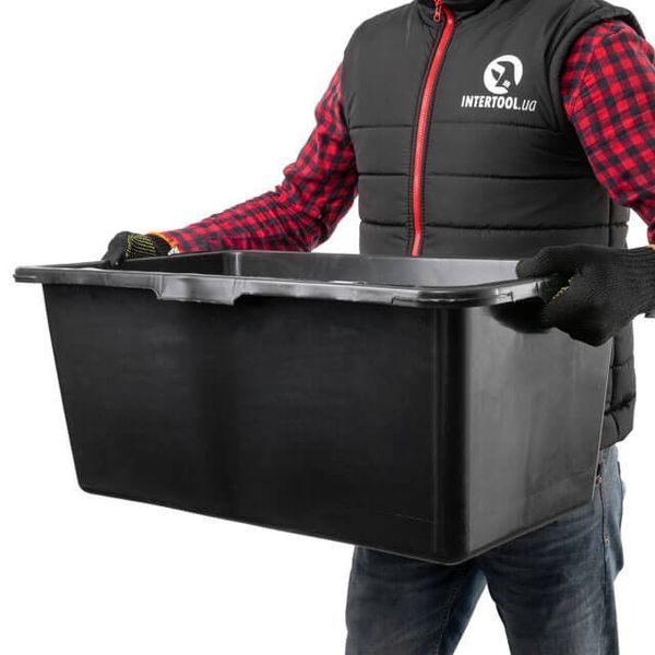 Таз строительный прямоугольный 65 л INTERTOOL KT-0065 KT-0065 фото