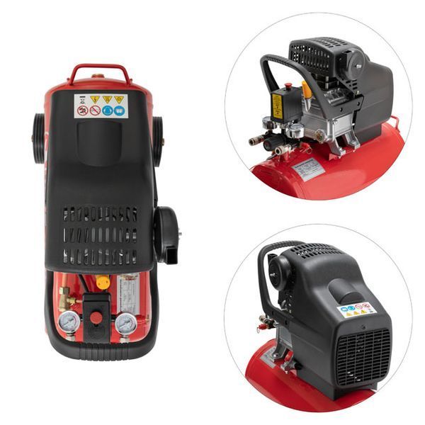 Компрессор INTERTOOL PT-0020 (24 л, 1.2 кВт, 220 В, 8 атм, 205 л/мин) PT-0020 фото