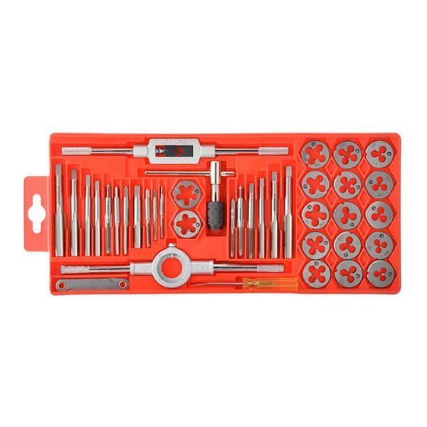 Набор плашек M3-M12 и метчиков M3-M12, 40 ед. INTERTOOL SD-8040 SD-8040 фото