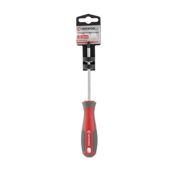 Отвертка крестовая PH1*100 мм, CR-V INTERTOOL VT-3316 VT-3316 фото