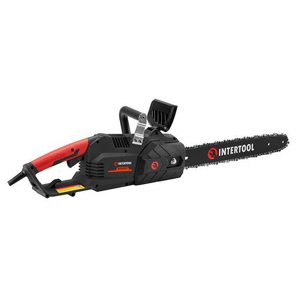 Пила ланцюгова електрична 2400 Вт, шина 40 см, плавний пуск, прямий двигун INTERTOOL DT-2204 DT-2204 фото