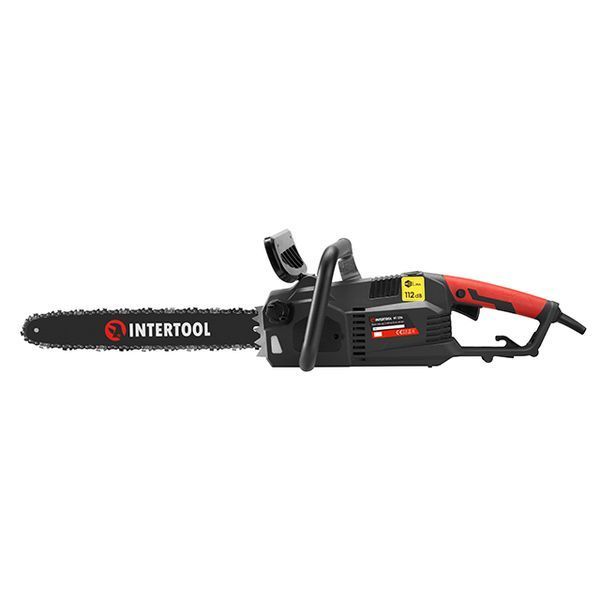 Пила ланцюгова електрична 2400 Вт, шина 40 см, плавний пуск, прямий двигун INTERTOOL DT-2204 DT-2204 фото