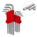 Набор Г-образных ключей TORX удлиненных с отверстием 9шт, Т10-Т50, Cr-V INTERTOOL HT-0606 HT-0606 фото 1