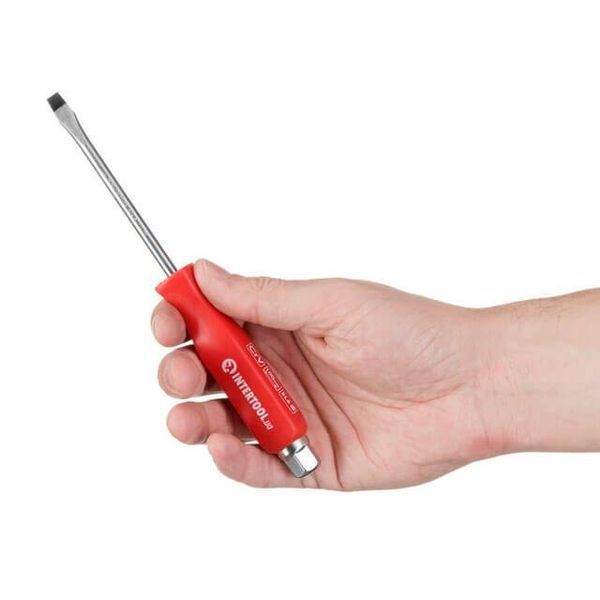Викрутка ударна SL6*100 мм, CrV INTERTOOL HT-0482 HT-0482 фото