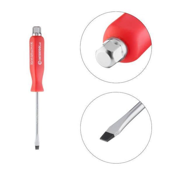 Викрутка ударна SL6*100 мм, CrV INTERTOOL HT-0482 HT-0482 фото
