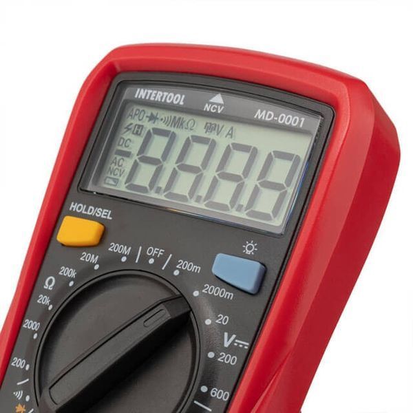Мультиметр цифровой CAT II - 300 В / CAT I - 600 В INTERTOOL MD-0001 MD-0001 фото