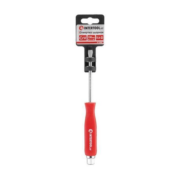 Викрутка ударна SL6*100 мм, CrV INTERTOOL HT-0482 HT-0482 фото