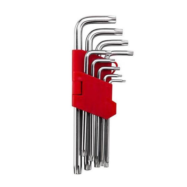 Набір ключів Г-подібних TORX 9 шт,&nbsp;Т10-Т50, Cr-V, Big INTERTOOL HT-0608 HT-0608 фото