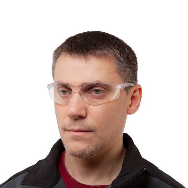 Очки защитные прозрачные, материал линз поликарбонат, материал заушников поликарбонат, защита от удара INTERTOOL SP-0087 SP-0087 фото