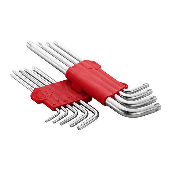 Набір ключів Г-подібних TORX 9 шт,&nbsp;Т10-Т50, Cr-V, Big INTERTOOL HT-0608 HT-0608 фото