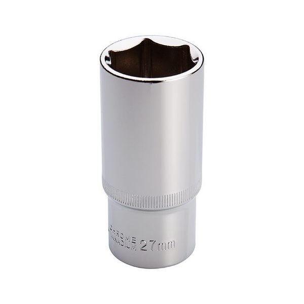 Головка шестигранна подовжена 1/2" 27*78 мм CrV INTERTOOL ET-0127 ET-0127 фото